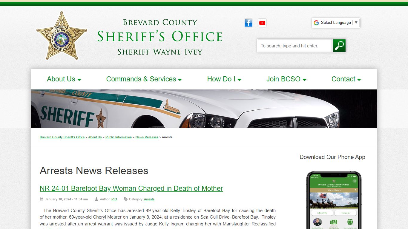 Arrests : Brevard County Sheriff's Office