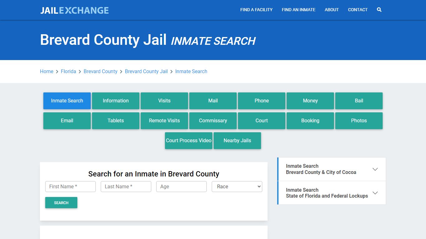 Brevard County Jail, FL Inmate Search: Roster & Mugshots